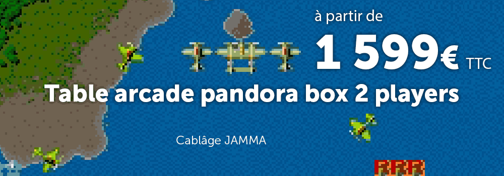 Table arcade Pandora's box 2 players à partir de 1599€