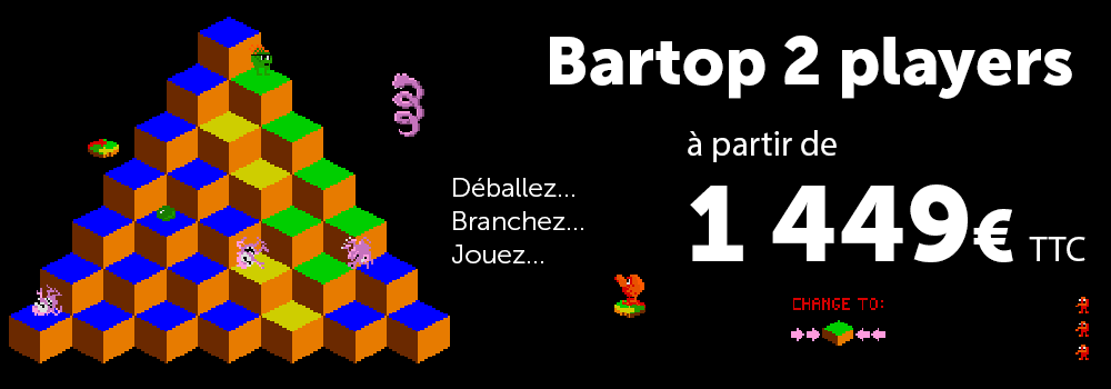 Bartop 2 players à partir de 1 449€