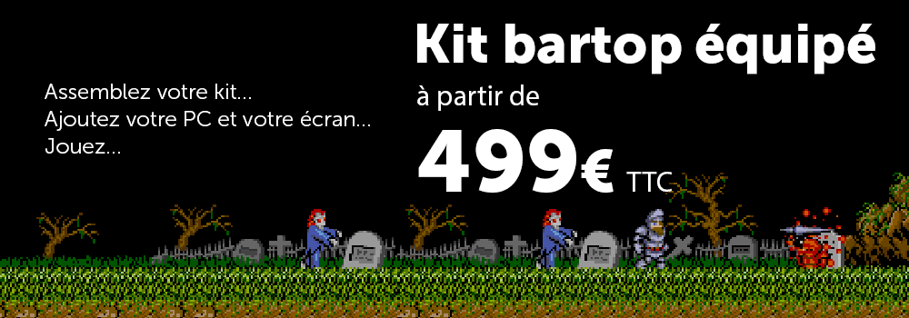 Bartop 2 players à partir de 999€