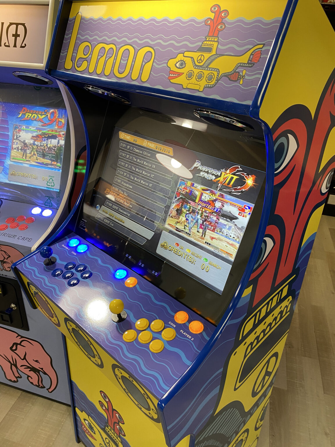 borne arcade Lemon Yellow submarine