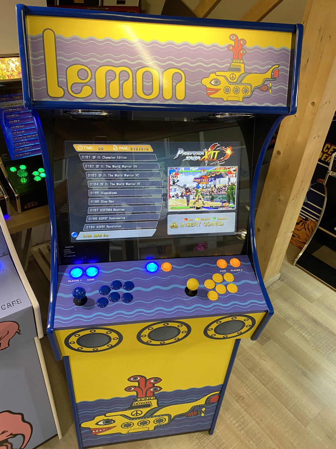 borne arcade Lemon Yellow submarine