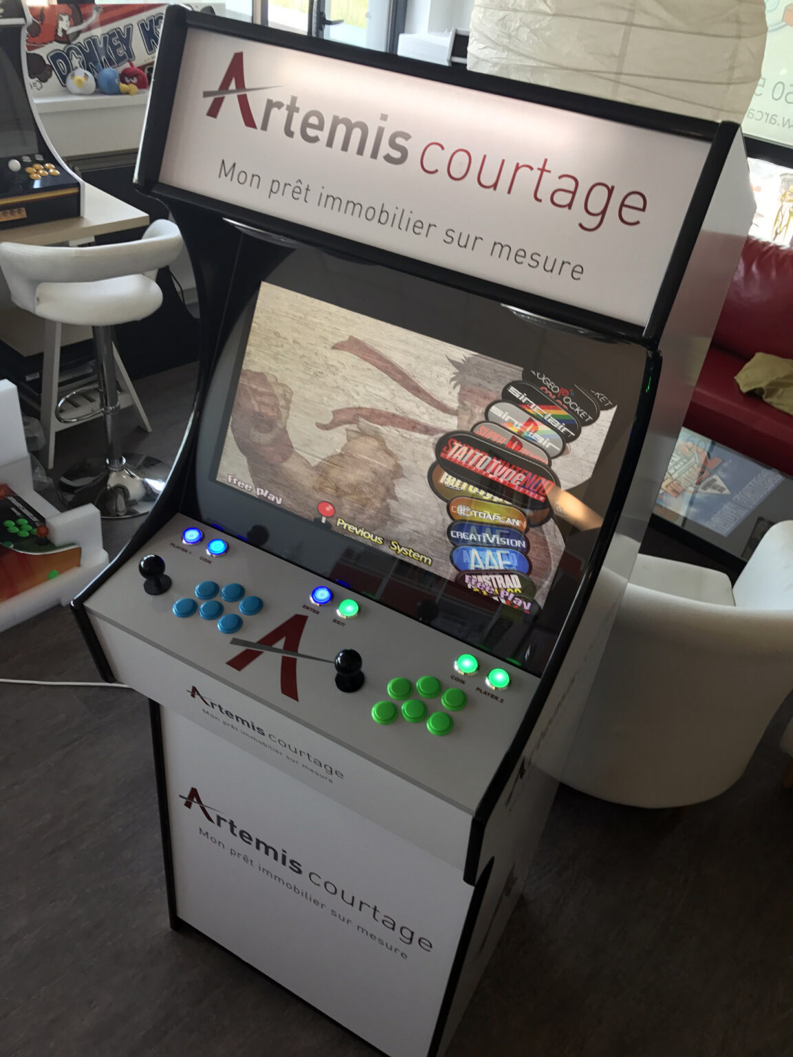 borne arcade Artemis courtage